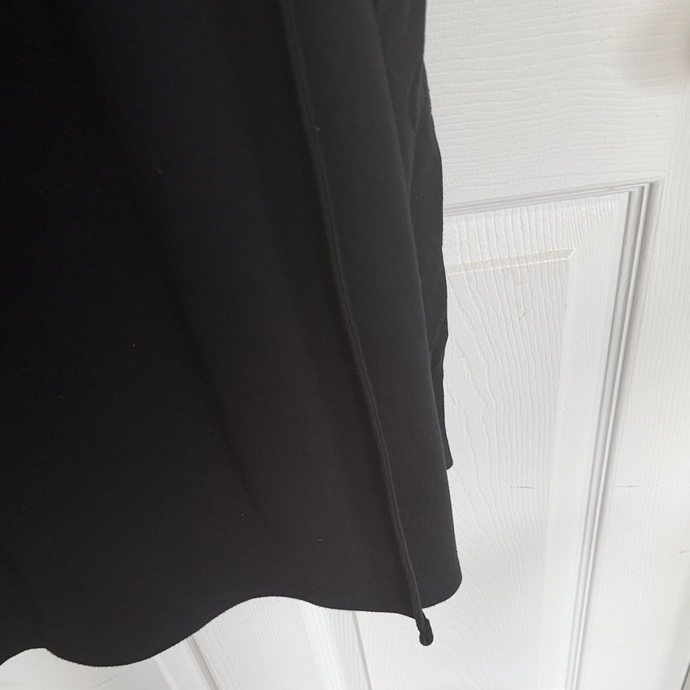 Lands' End Black Long Sleeve Faux Wrap Dress - Picture 7 of 12